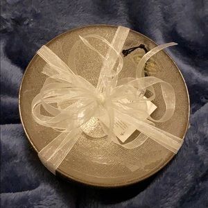 AKCAM Silver Glittery Turkish Glass Bowls